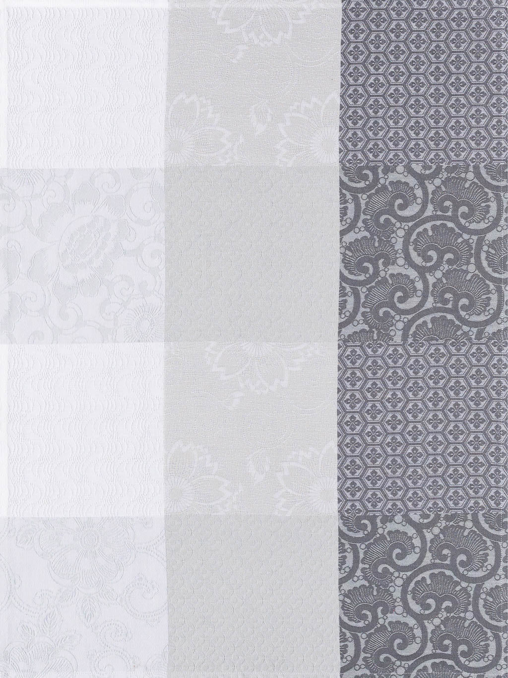 Le Jacquard Francais Tea Towel "Fleurs de Kyoto" Grey