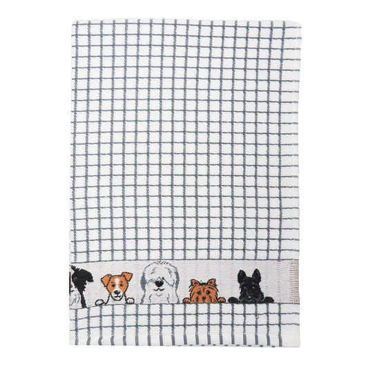 Poli-Dri 100% Cotton Tea Towel "Dogs"
