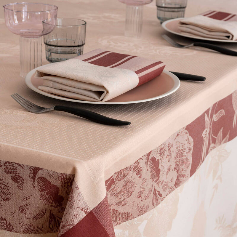 Le Jacquard Francais Napkin "A La Francaise" Pink