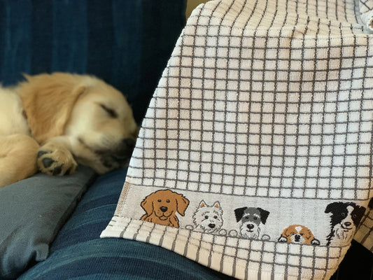 Poli-Dri 100% Cotton Tea Towel "Dogs"