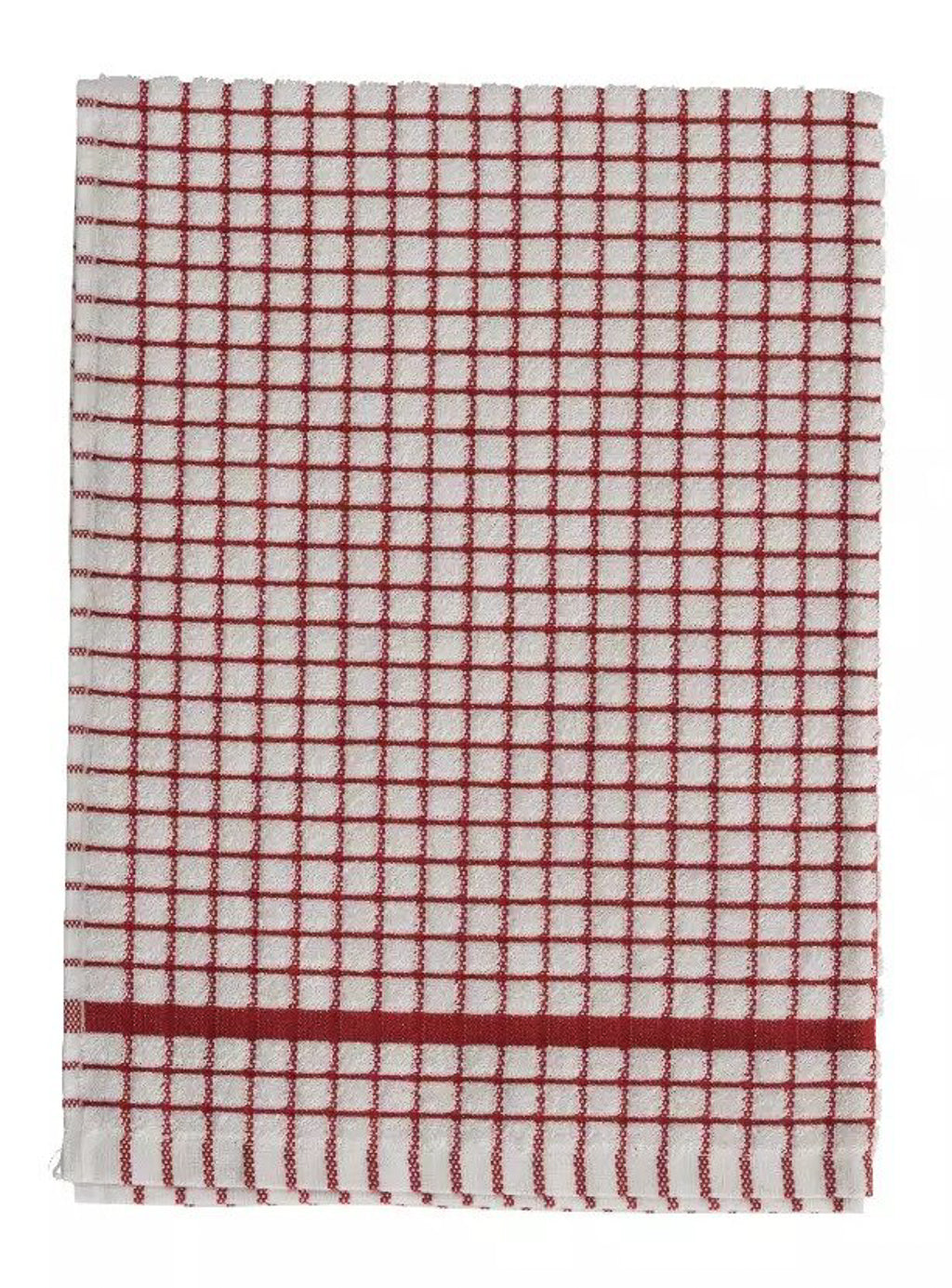 Poli-Dri 100% Cotton Tea Towels "Red Stripe"