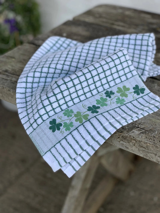 Poli-Dri 100% Cotton Tea Towel "Shamrock"