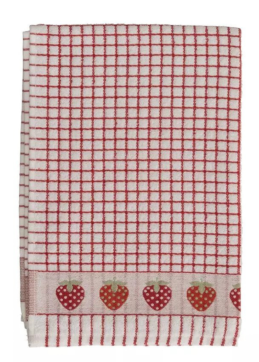 Poli-Dri 100% Cotton Tea Towel "Strawberries"