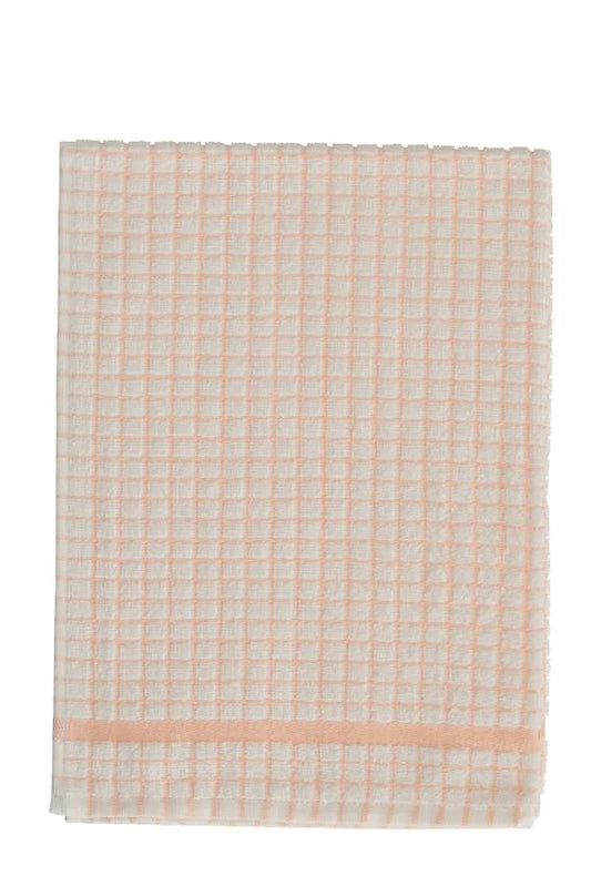 Poli-Dri 100% Cotton Tea Towels "Coral Stripe"