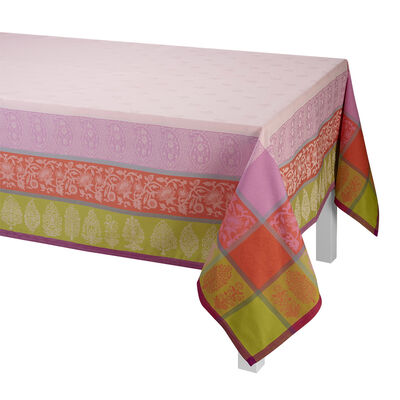 Le Jacquard Francais Tablecloth "Sari Lotus" Pink