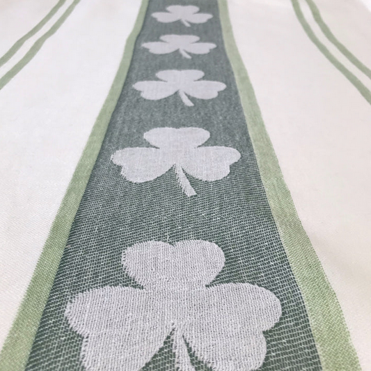 Tea Towel (Linen) "Shamrocks"