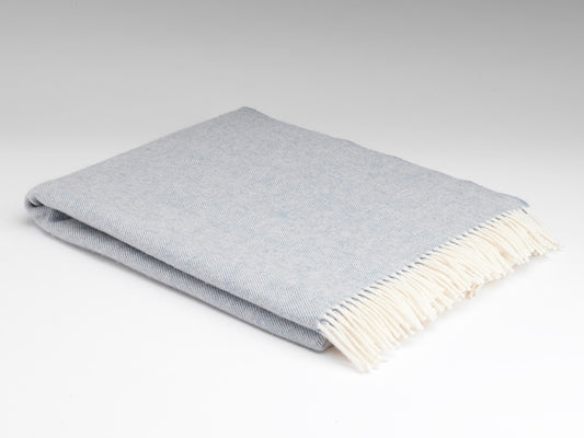 McNutt Supersoft Merino Lambswool Wool Throw "Smoke"
