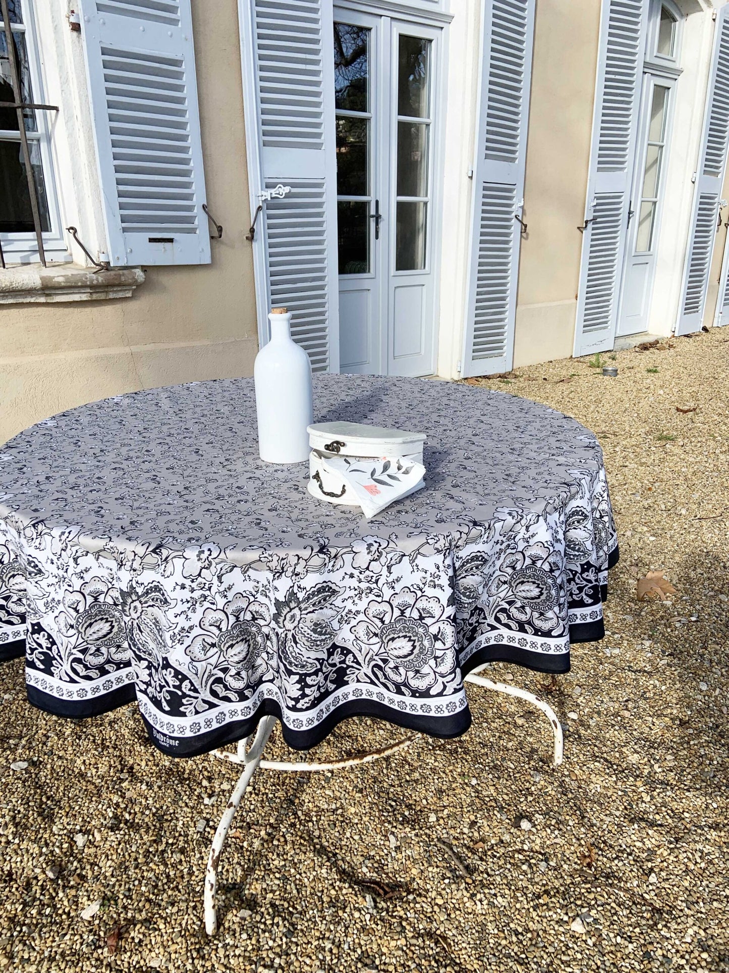 L'Ensoleillade Tablecloth: "Marsanne" Grey