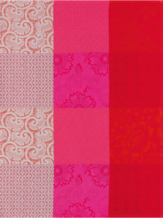 Le Jacquard Francais Tea Towel "Fleurs de Kyoto" Red